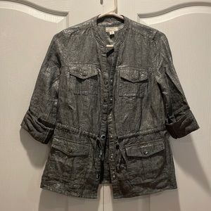 Charter Club vintage top. Can wear over a T-shirt. Size Petite. 100% Linen